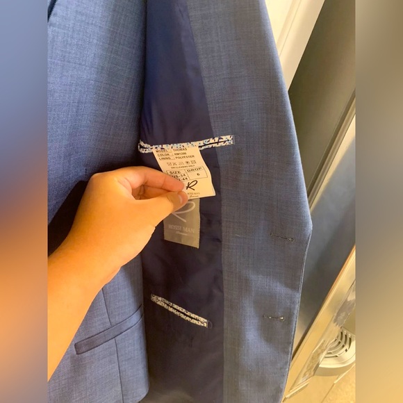 NWOT ROSSI MAN 3 PIECE SUIT FRENCH BLUE SIZE 34S - Picture 2 of 11